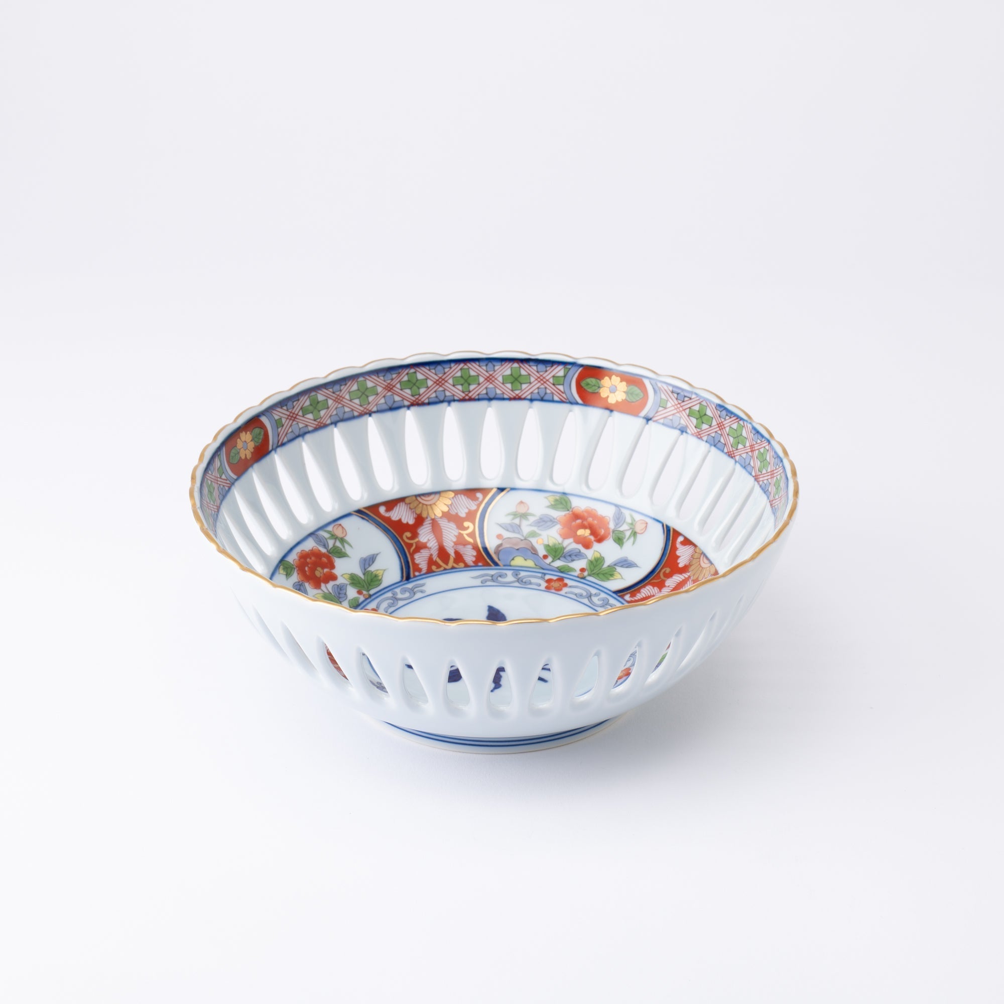 Arita Porcelain Lab Yazaemon Lace Cut Bowl - MUSUBI KILN - Quality Japanese Tableware and Gift