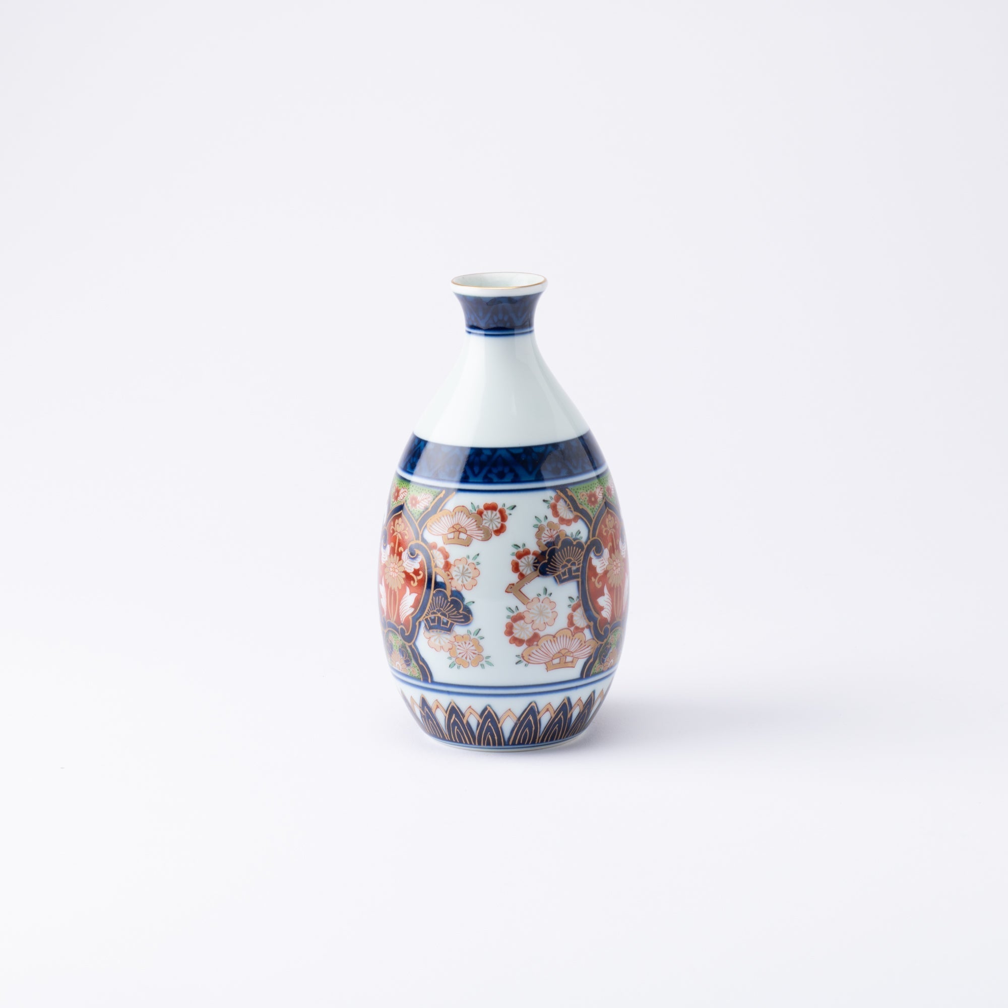 Arita Porcelain Lab Yazaemon "Old Imari" Sakura Sake Set - MUSUBI KILN - Quality Japanese Tableware and Gift