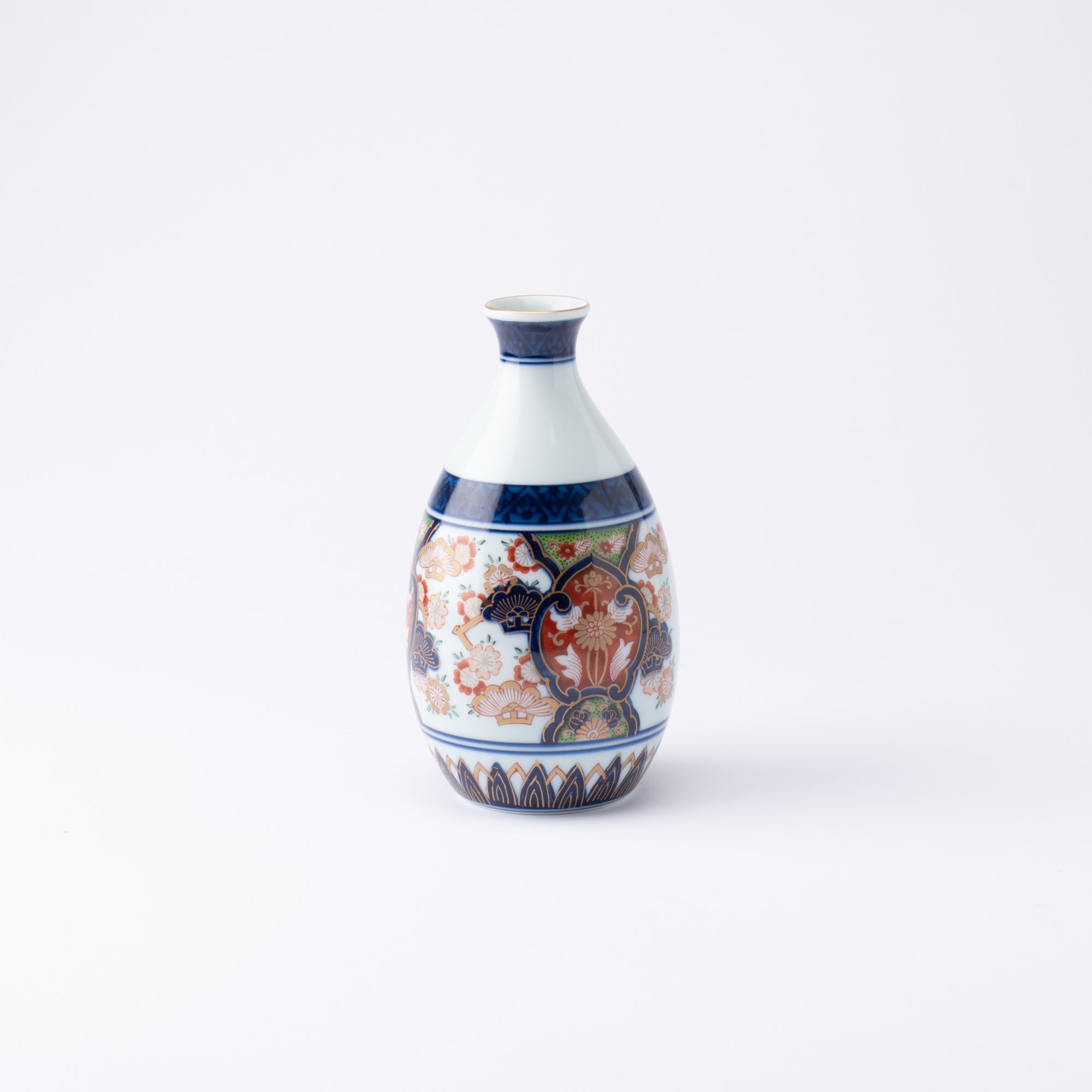 Arita Porcelain Lab Yazaemon "Old Imari" Sakura Sake Set - MUSUBI KILN - Quality Japanese Tableware and Gift