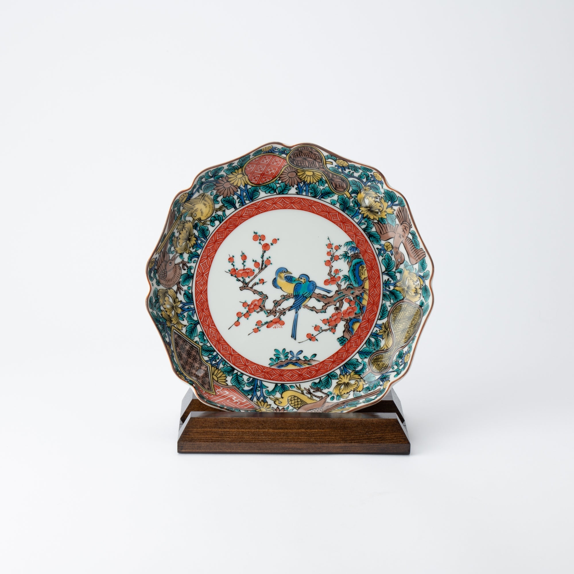 Art Styles of the Past Ko - Kutani Kutani Decorative Plate - MUSUBI KILN - Quality Japanese Tableware and Gift