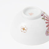 Atelier Yu Brilliant flower Kutani Japanese Rice Bowl - MUSUBI KILN - Quality Japanese Tableware and Gift