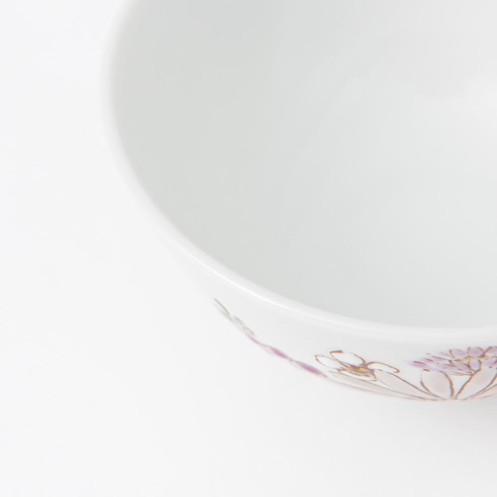 Atelier Yu Brilliant flower Kutani Japanese Rice Bowl - MUSUBI KILN - Quality Japanese Tableware and Gift