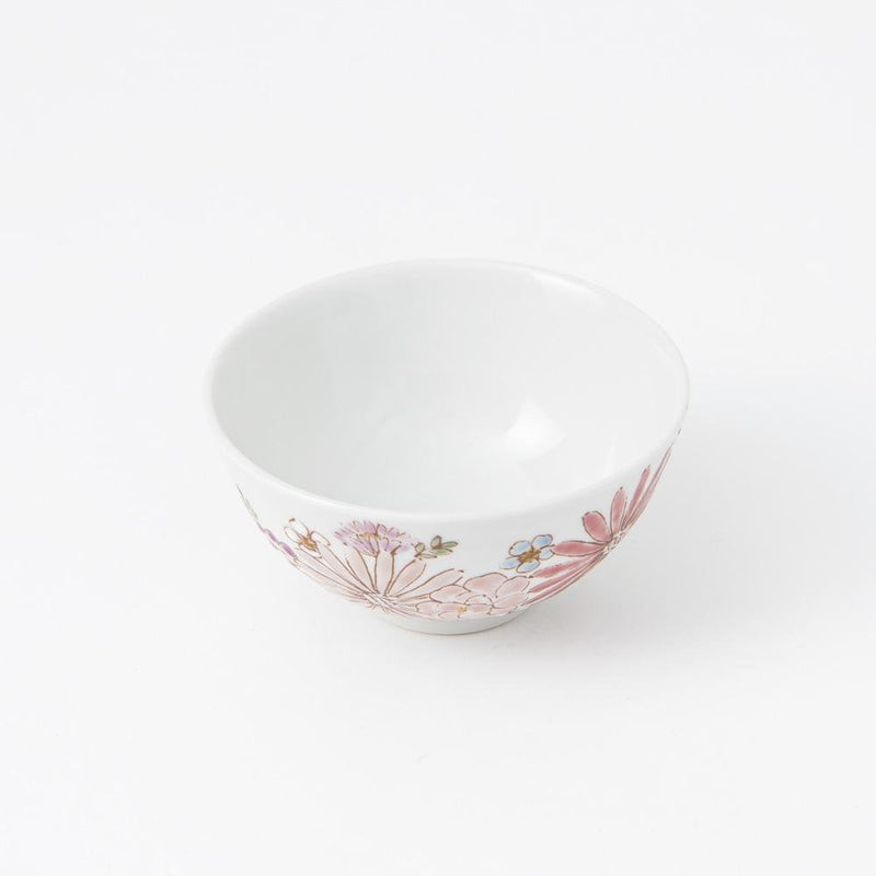 Atelier Yu Brilliant flower Kutani Japanese Rice Bowl - MUSUBI KILN - Quality Japanese Tableware and Gift