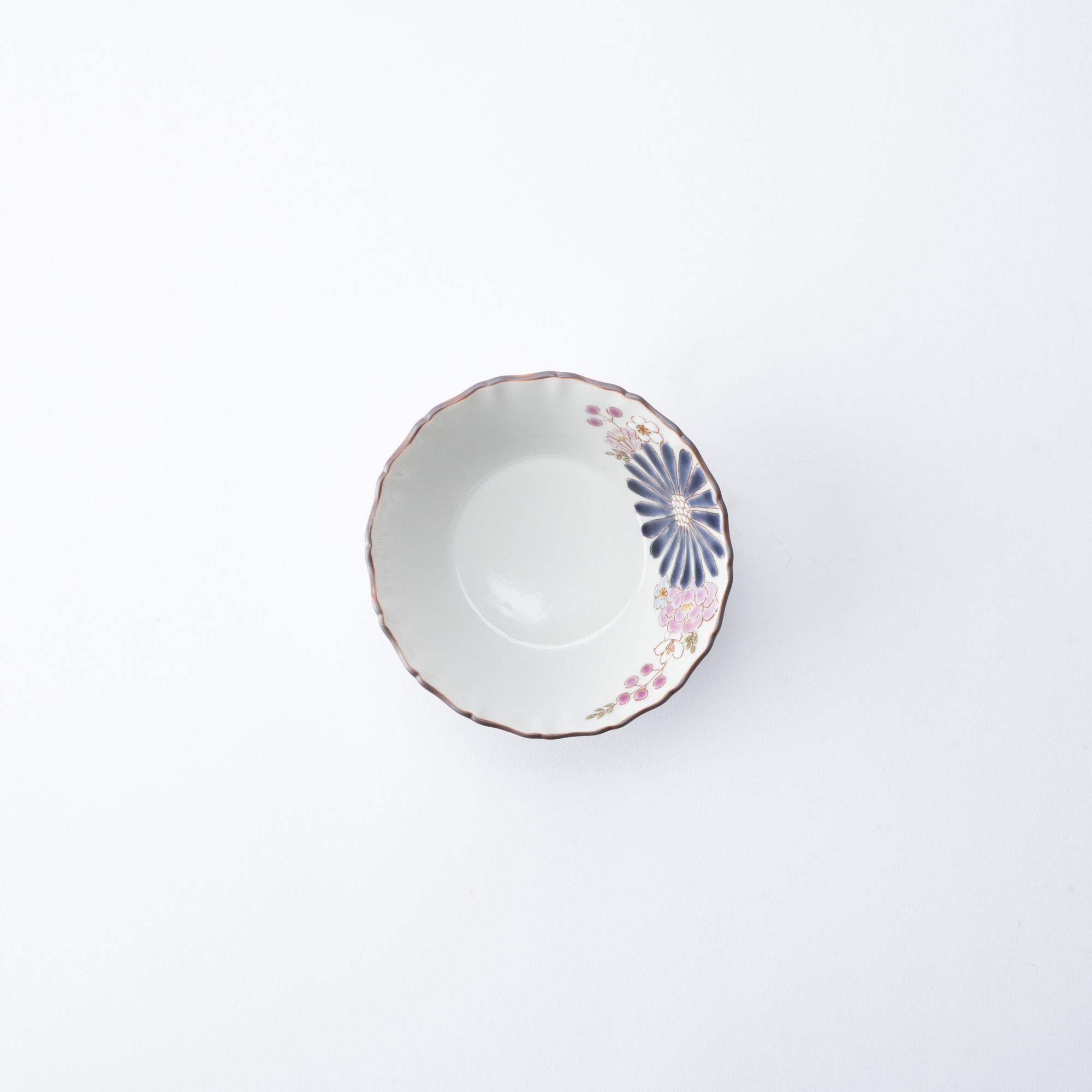 Atelier Yu Brilliant Flower Kutani Kobachi Bowl - MUSUBI KILN - Quality Japanese Tableware and Gift