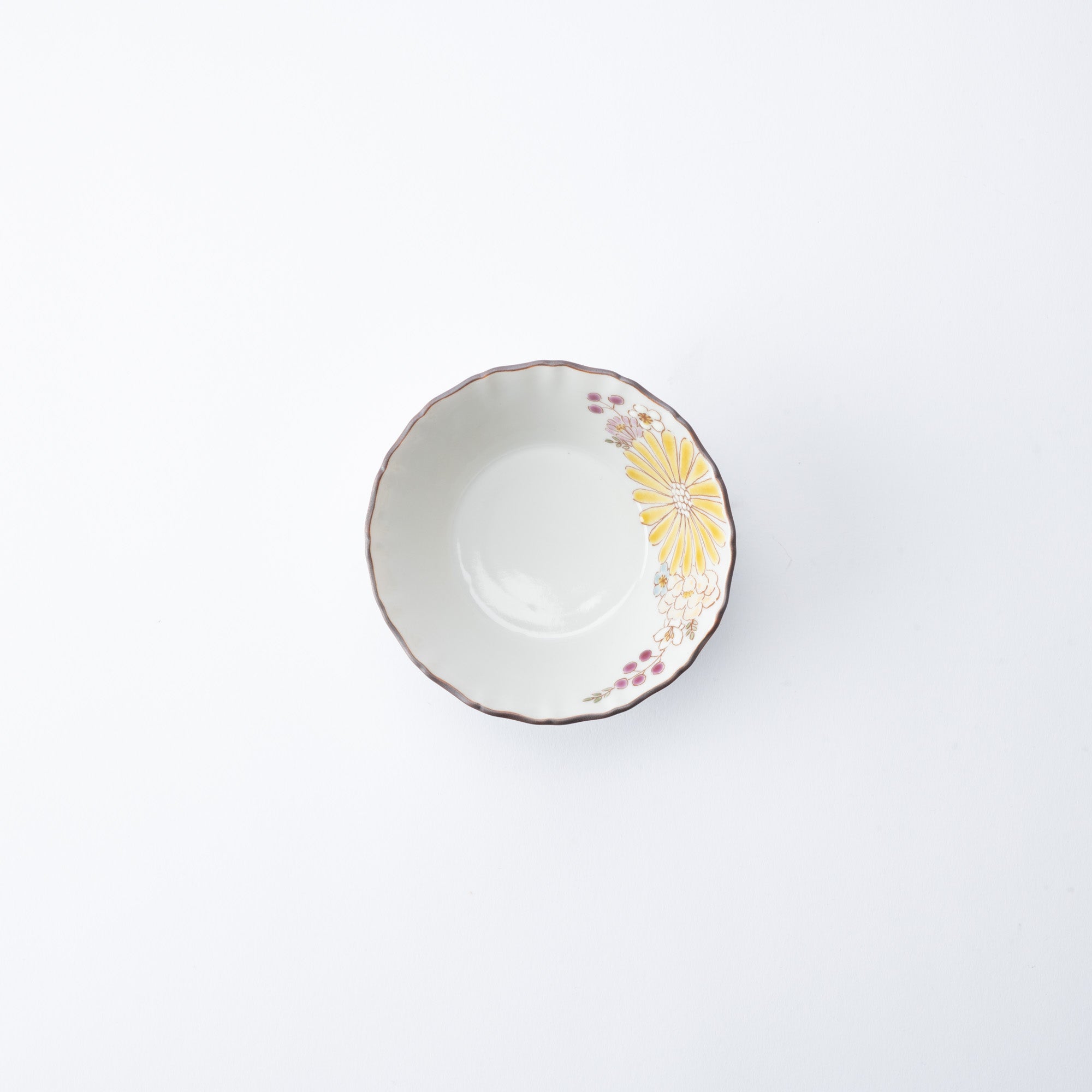 Atelier Yu Brilliant Flower Kutani Kobachi Bowl - MUSUBI KILN - Quality Japanese Tableware and Gift