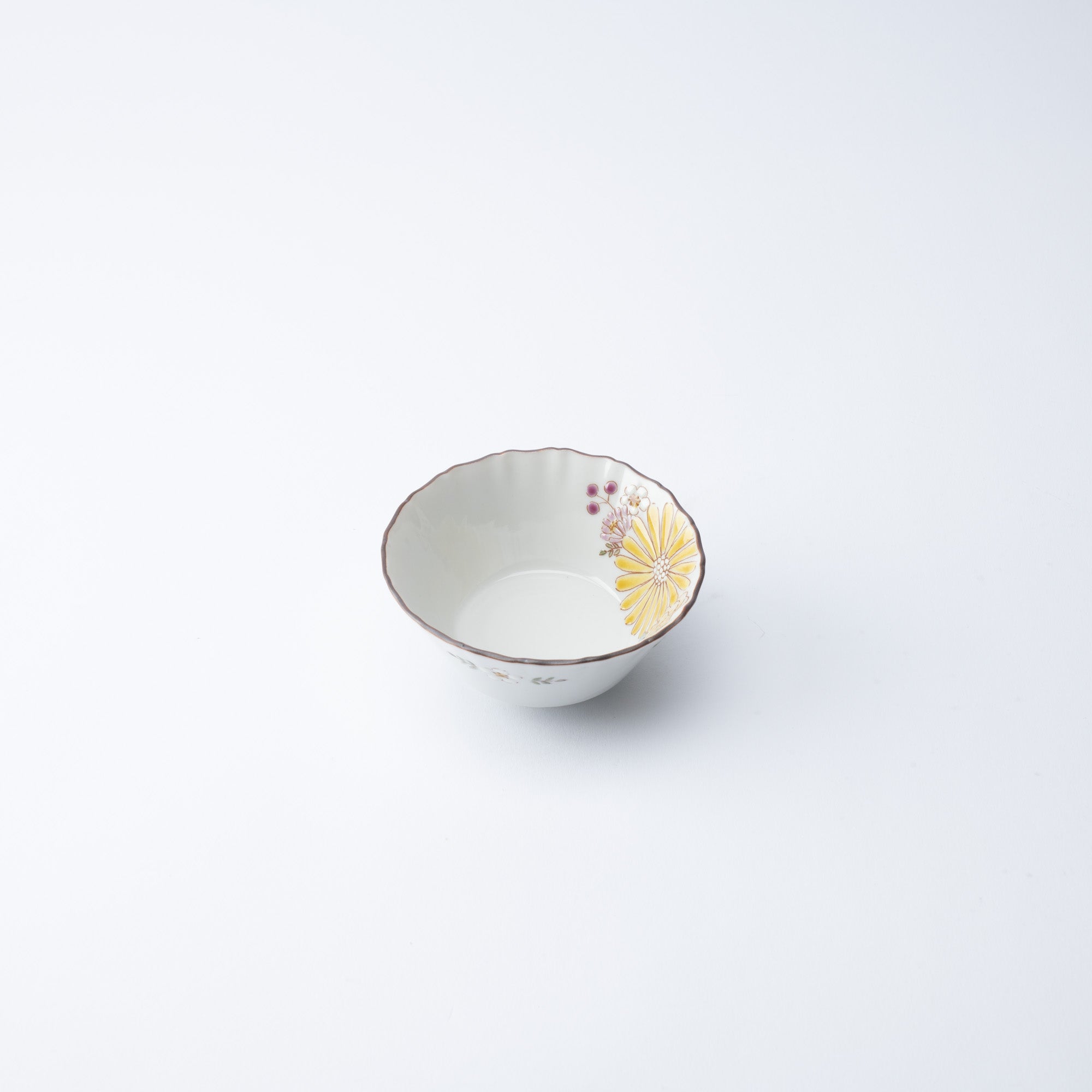 Atelier Yu Brilliant Flower Kutani Kobachi Bowl - MUSUBI KILN - Quality Japanese Tableware and Gift