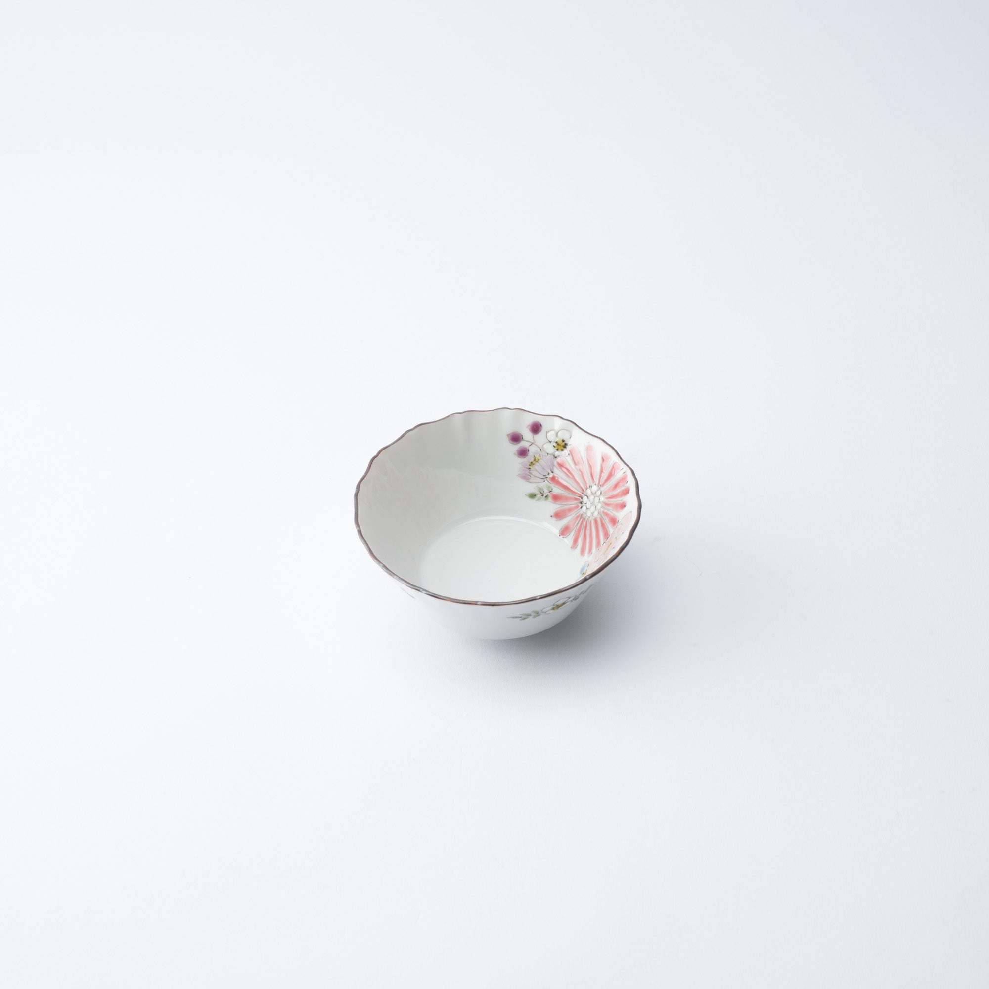 Atelier Yu Brilliant Flower Kutani Kobachi Bowl - MUSUBI KILN - Quality Japanese Tableware and Gift