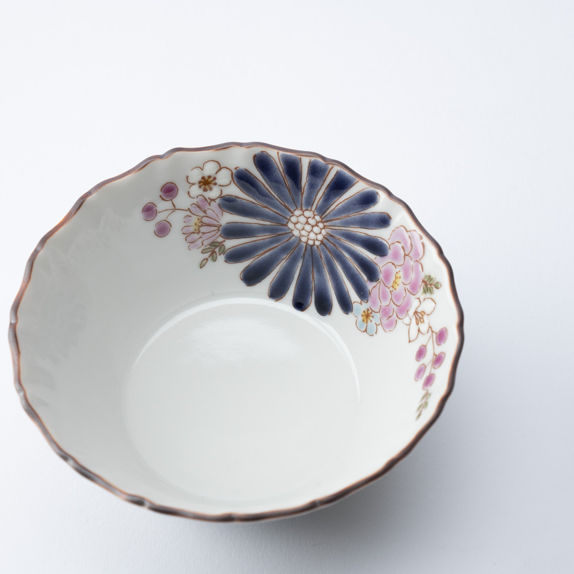 Atelier Yu Brilliant Flower Kutani Kobachi Bowl - MUSUBI KILN - Quality Japanese Tableware and Gift