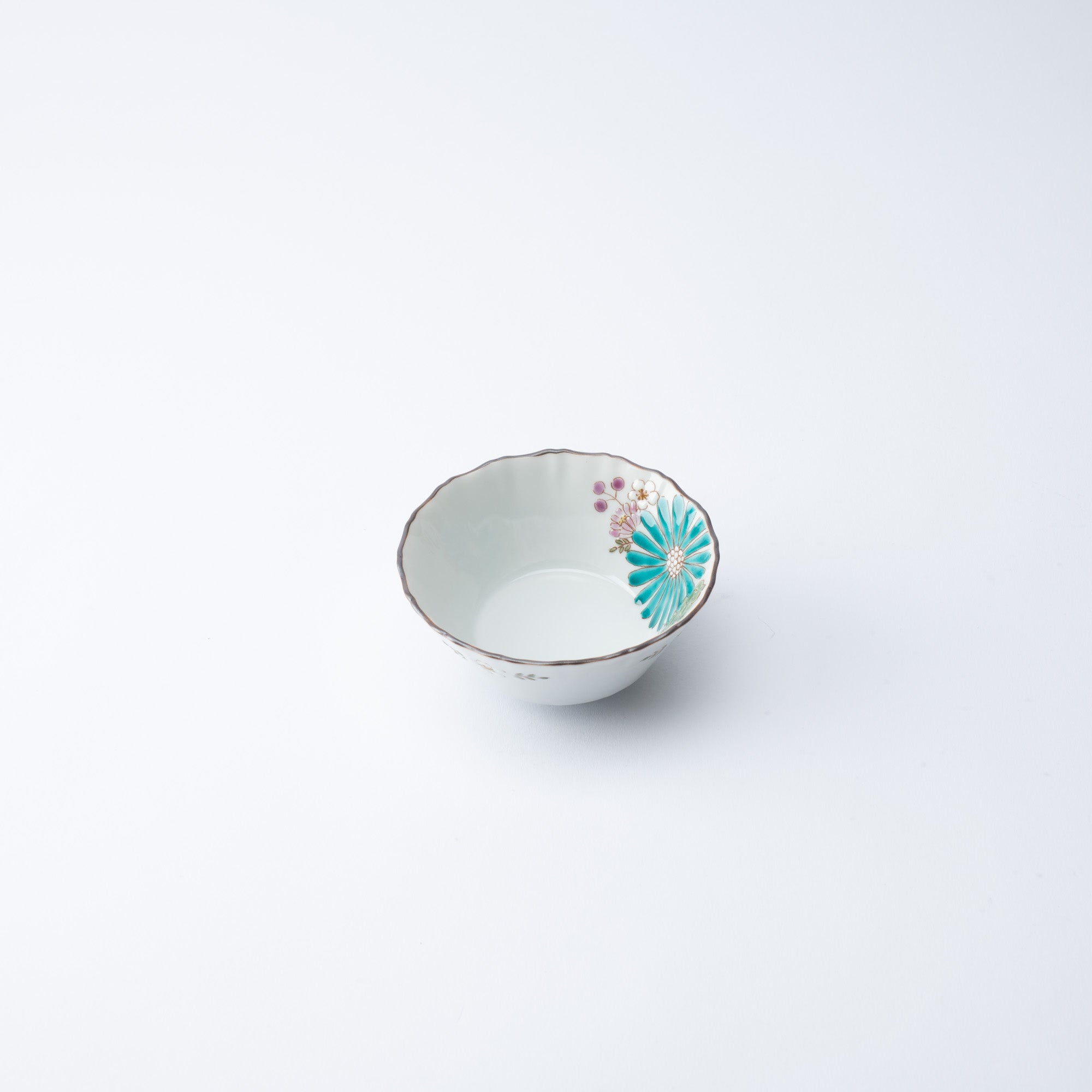 Atelier Yu Brilliant Flower Kutani Kobachi Bowl - MUSUBI KILN - Quality Japanese Tableware and Gift