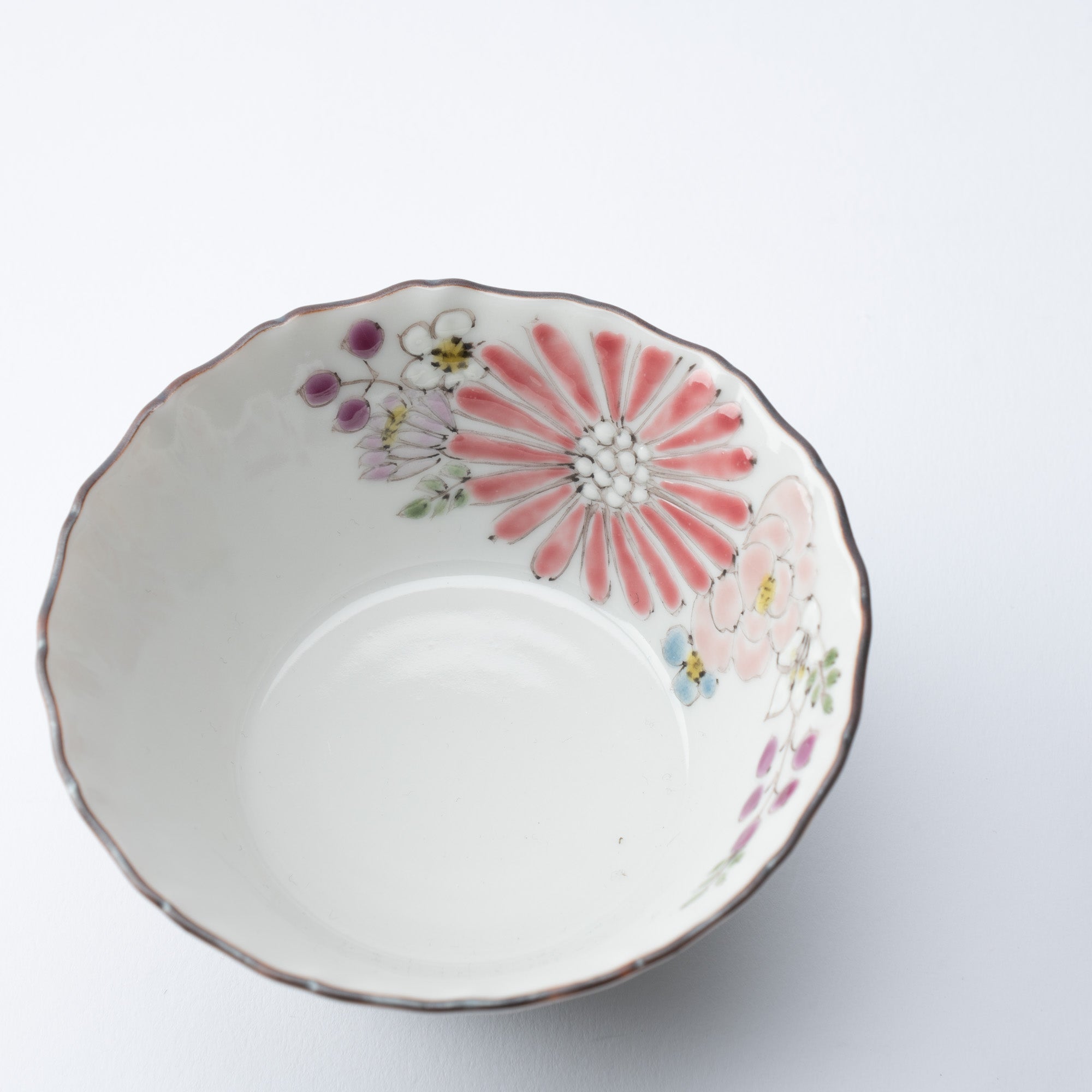 Atelier Yu Brilliant Flower Kutani Kobachi Bowl - MUSUBI KILN - Quality Japanese Tableware and Gift