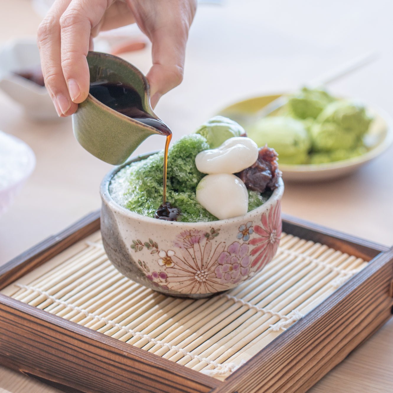 Atelier Yu Brilliant Flower Kutani Matcha Bowl Chawan - MUSUBI KILN - Quality Japanese Tableware and Gift