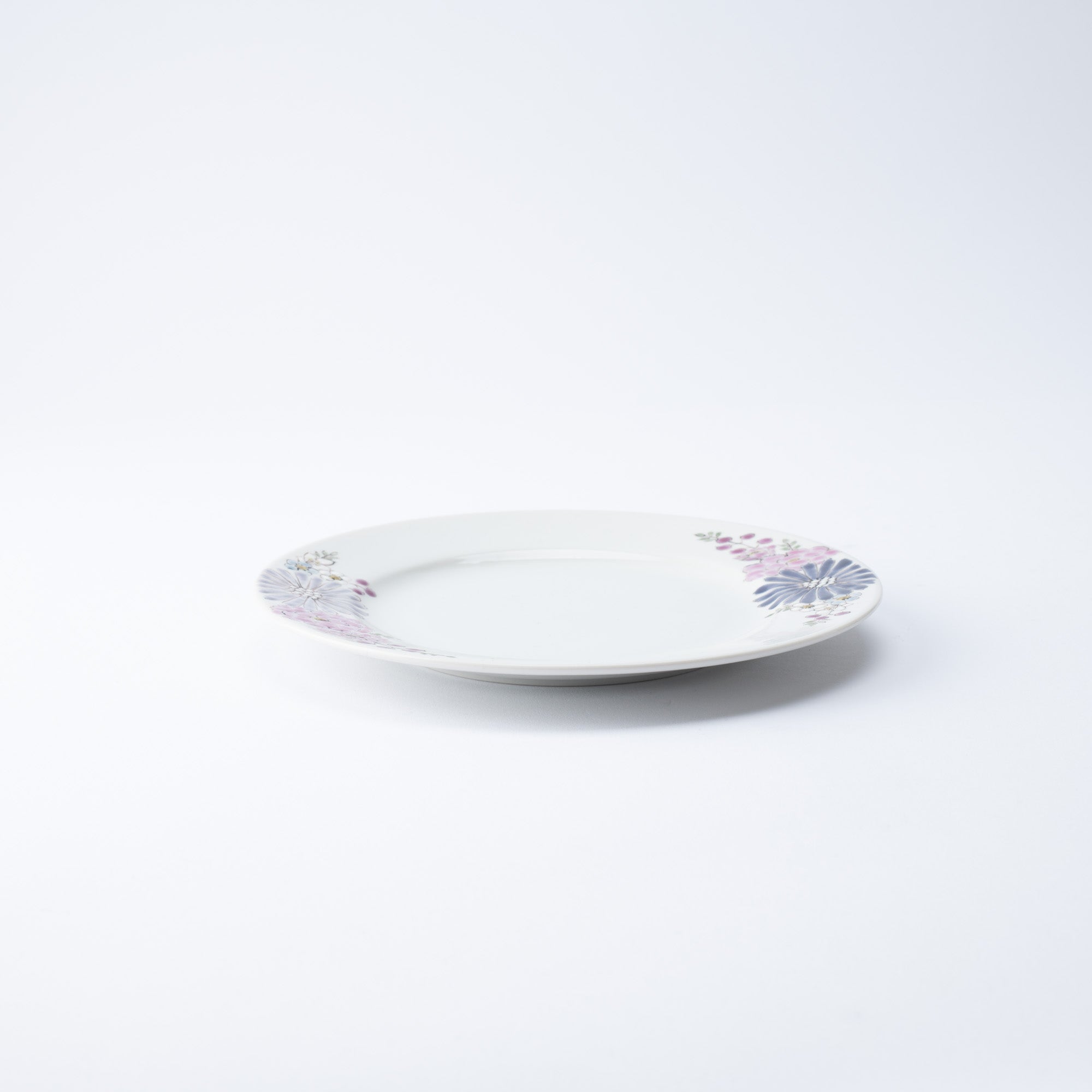 Atelier Yu Brilliant Flower Kutani Round Plate - MUSUBI KILN - Quality Japanese Tableware and Gift