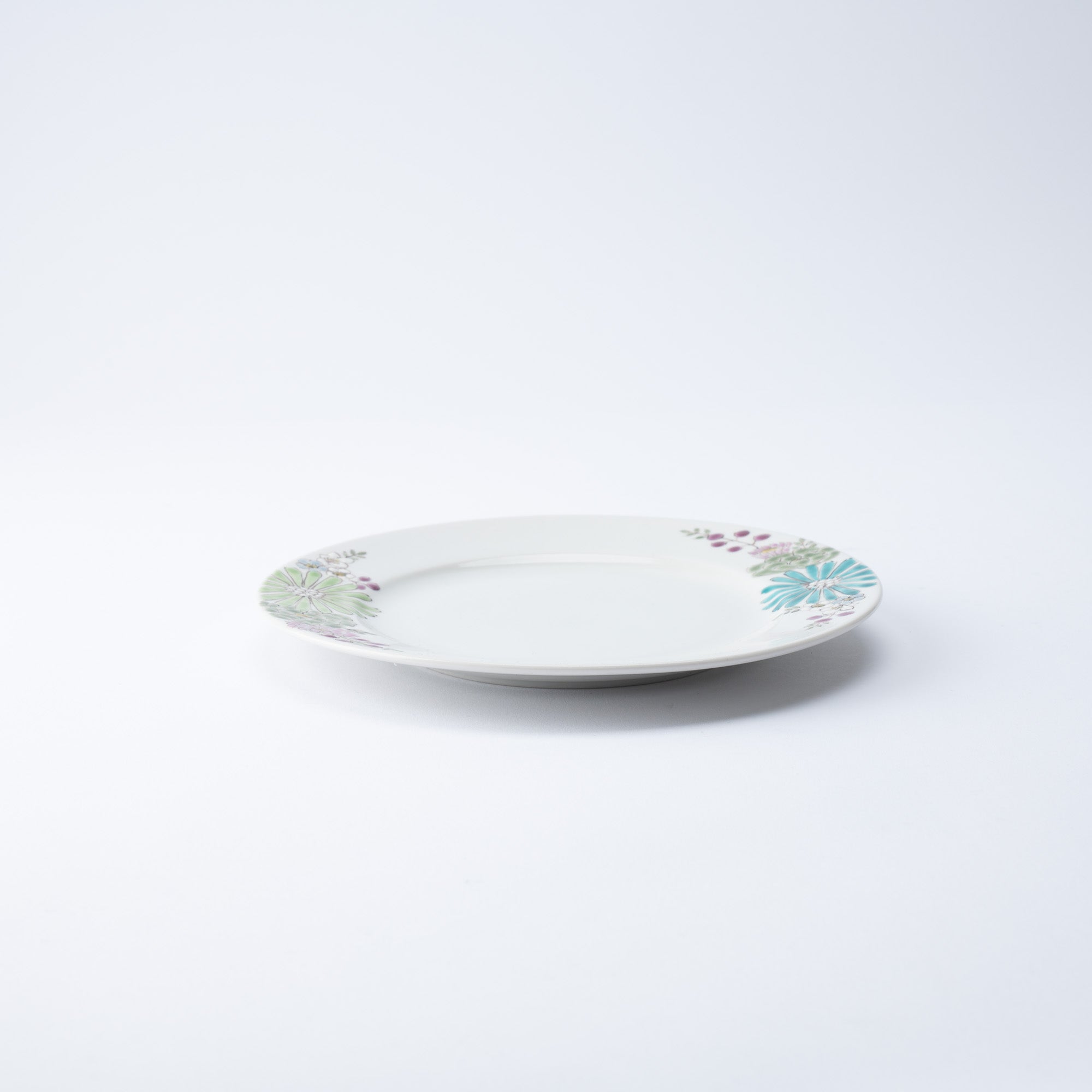 Atelier Yu Brilliant Flower Kutani Round Plate - MUSUBI KILN - Quality Japanese Tableware and Gift