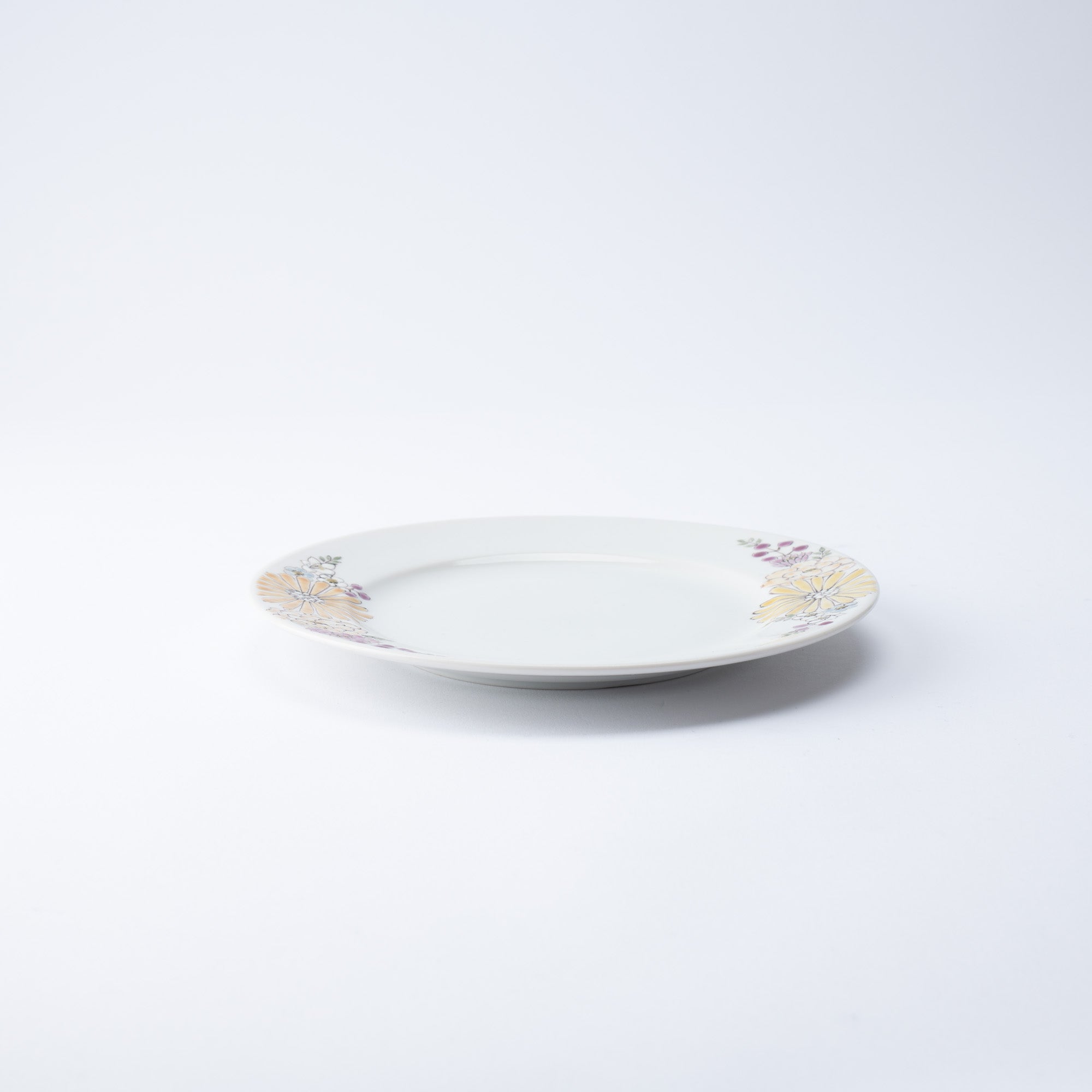 Atelier Yu Brilliant Flower Kutani Round Plate - MUSUBI KILN - Quality Japanese Tableware and Gift