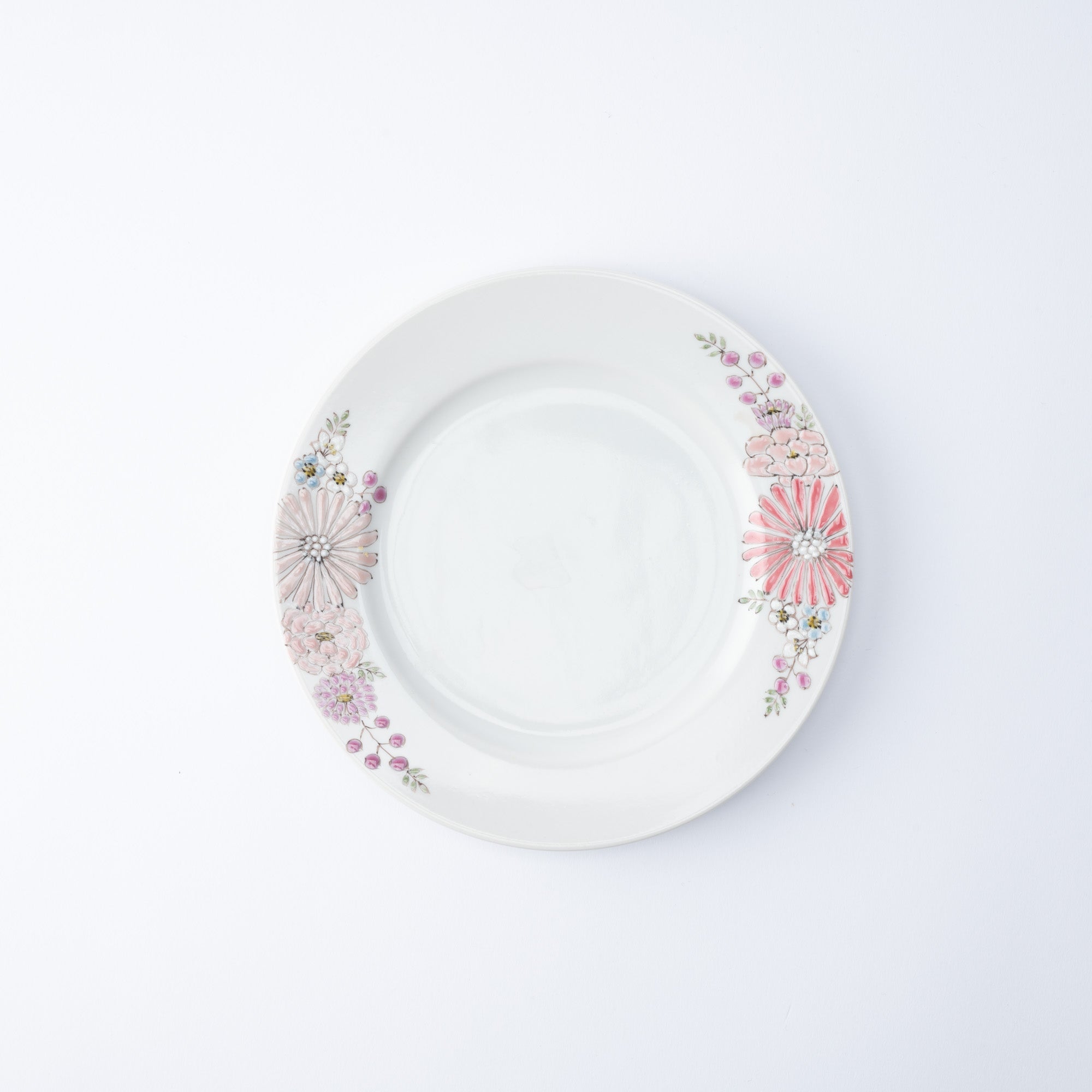 Atelier Yu Brilliant Flower Kutani Round Plate - MUSUBI KILN - Quality Japanese Tableware and Gift