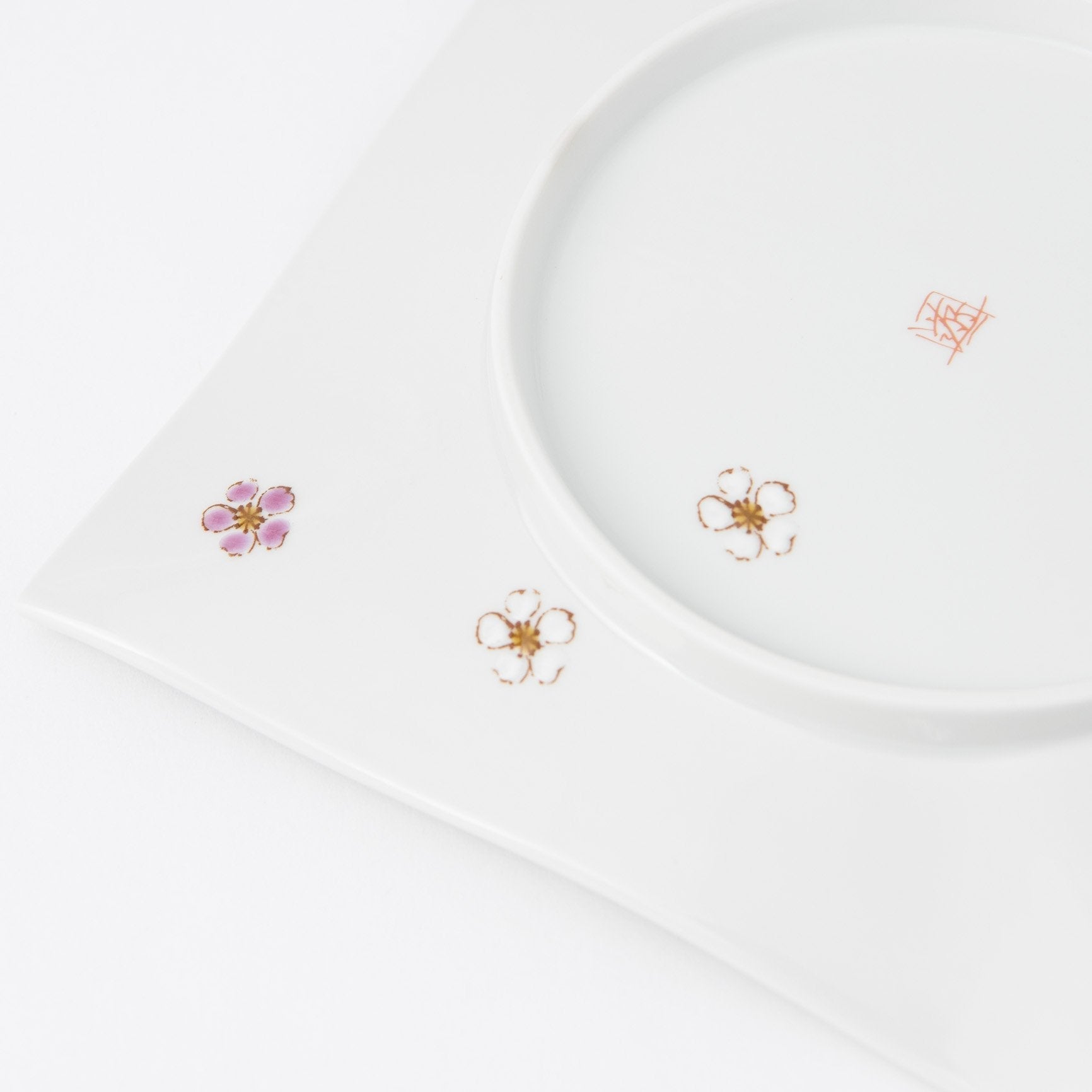 Atelier Yu Brilliant Flower Kutani Square Plate M - MUSUBI KILN - Quality Japanese Tableware and Gift