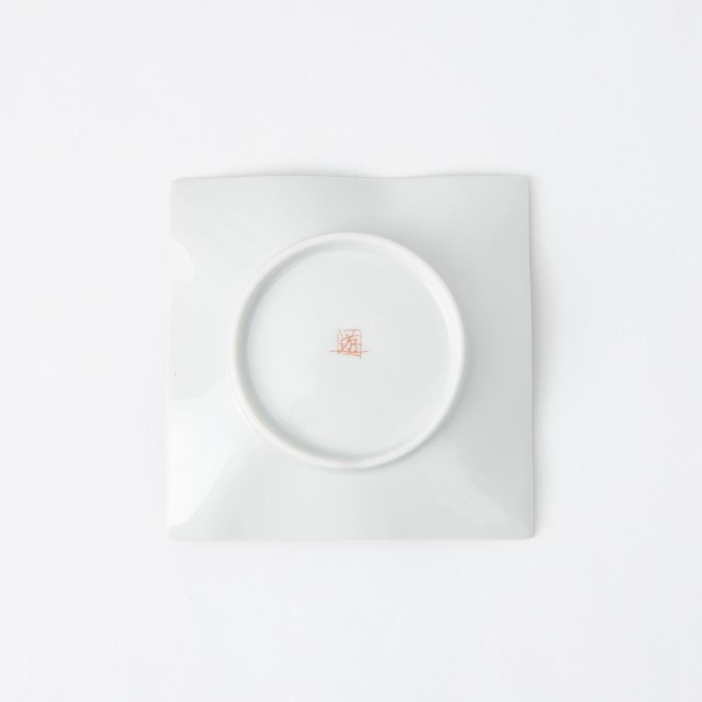 Atelier Yu Brilliant Flower Kutani Square Plate S - MUSUBI KILN - Quality Japanese Tableware and Gift