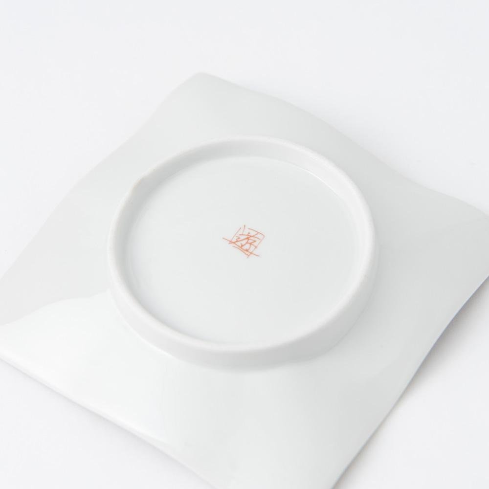 Atelier Yu Brilliant Flower Kutani Square Plate S - MUSUBI KILN - Quality Japanese Tableware and Gift