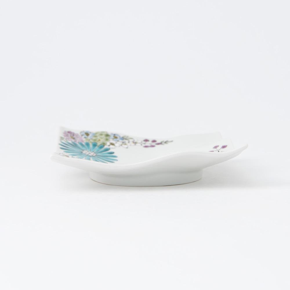 Atelier Yu Brilliant Flower Kutani Square Plate S - MUSUBI KILN - Quality Japanese Tableware and Gift