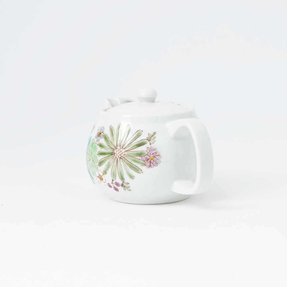 Atelier Yu Brilliant flower Kutani Teapot 12.2oz(360ml) - MUSUBI KILN - Quality Japanese Tableware and Gift