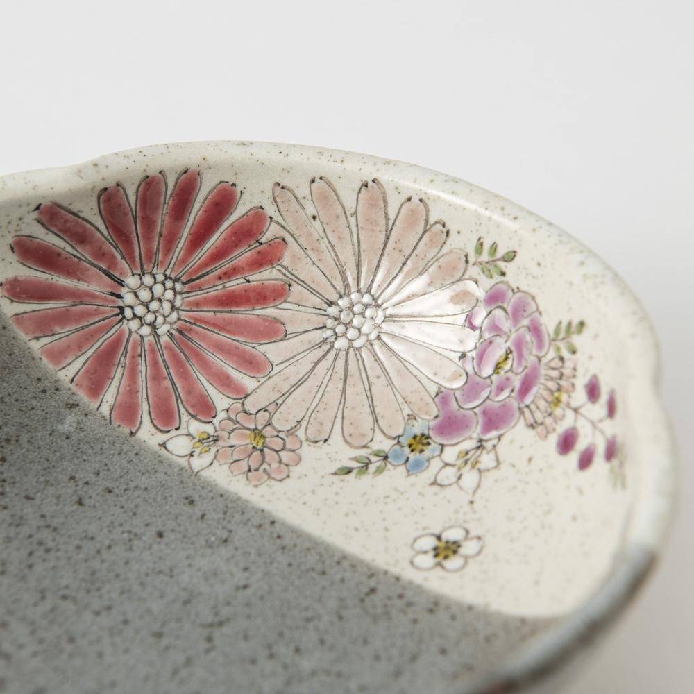 Atelier Yu Brilliant Pink Flower Kutani Bowl - MUSUBI KILN - Quality Japanese Tableware and Gift