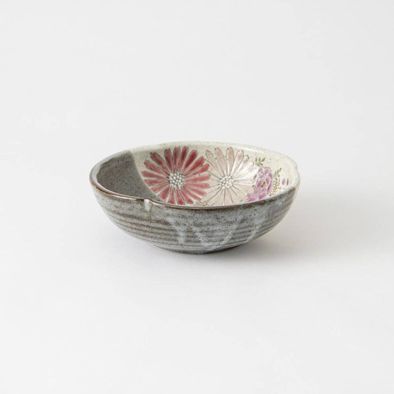 Atelier Yu Brilliant Pink Flower Kutani Bowl - MUSUBI KILN - Quality Japanese Tableware and Gift