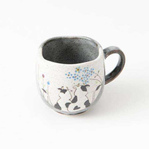 Atelier Yu Cows in Sunny Spot Kutani Mug - MUSUBI KILN - Quality Japanese Tableware and Gift