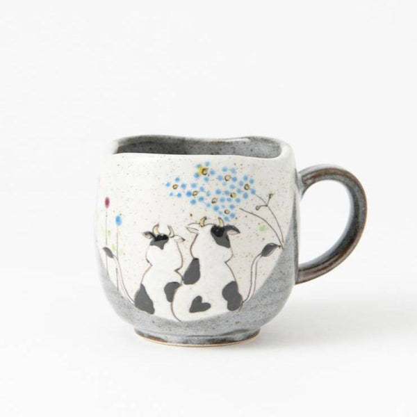 Atelier Yu Cows in Sunny Spot Kutani Mug - MUSUBI KILN - Quality Japanese Tableware and Gift