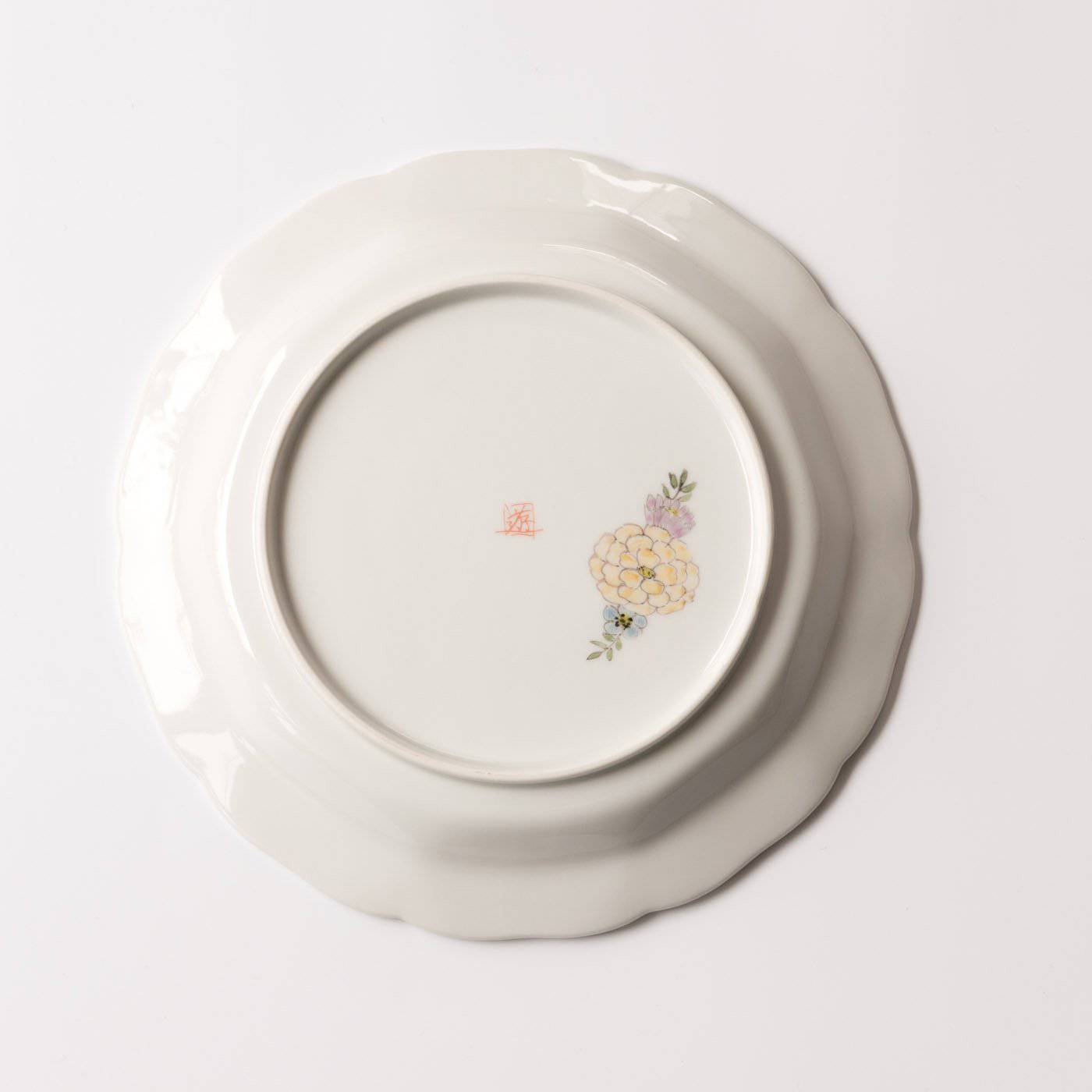 Atelier Yu Premium Brilliant Flower Kutani Round Plate - MUSUBI KILN - Quality Japanese Tableware and Gift