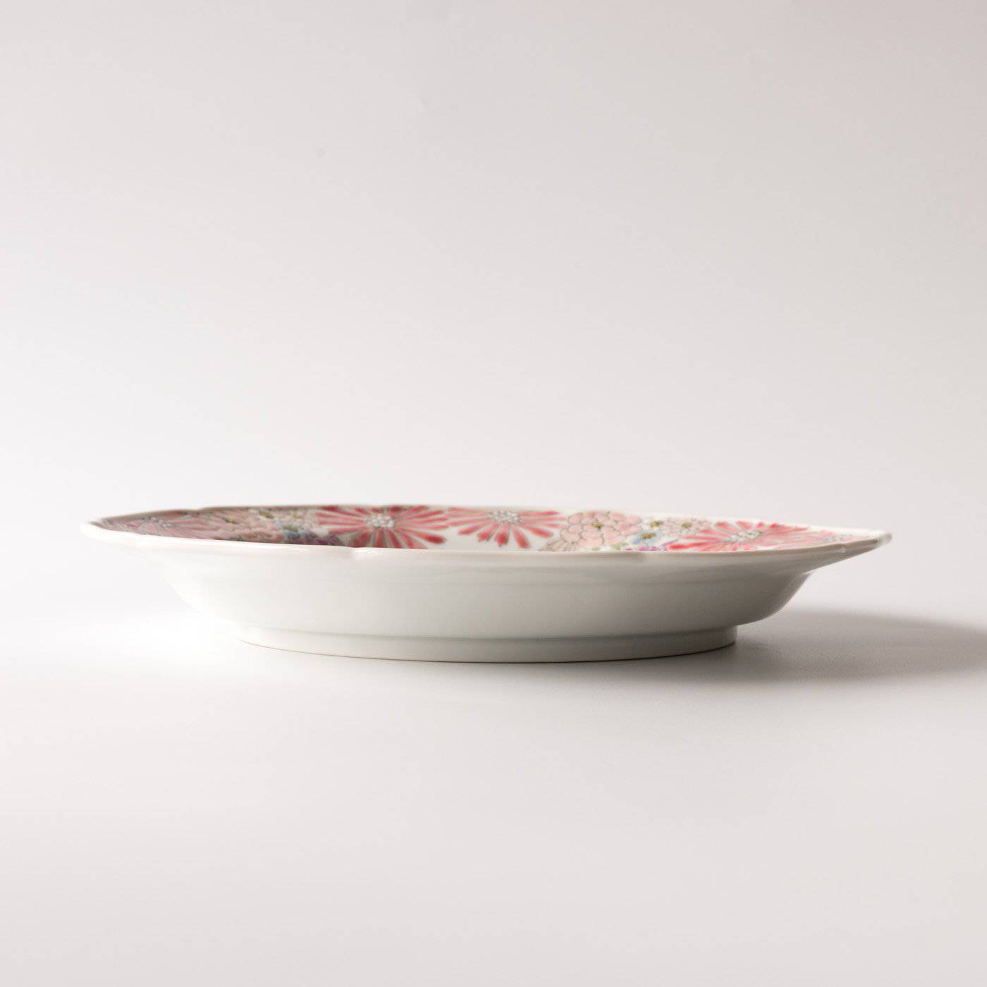 Atelier Yu Premium Brilliant Flower Kutani Round Plate - MUSUBI KILN - Quality Japanese Tableware and Gift