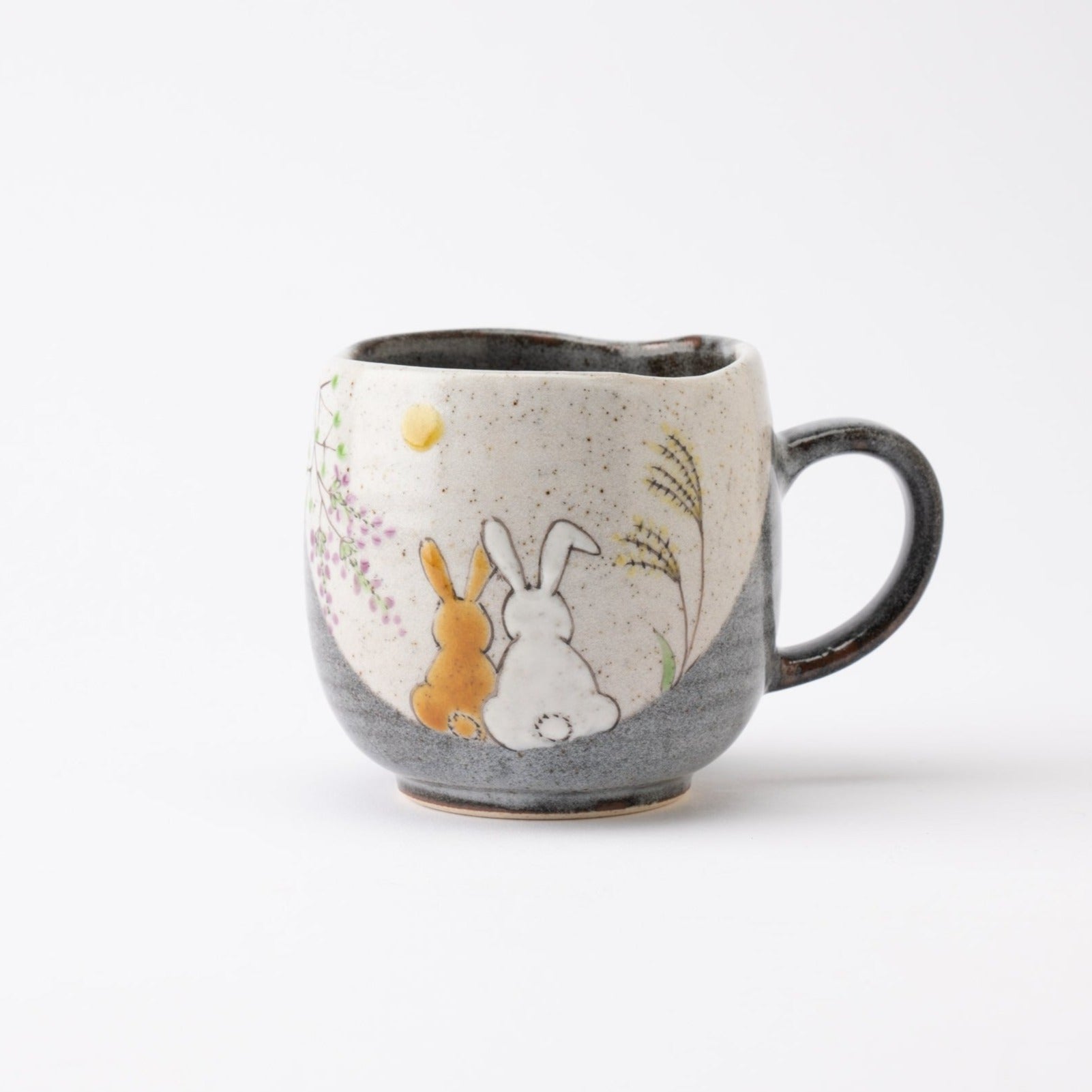 Atelier Yu Rabbits In Sunny Spot Kutani Mug - MUSUBI KILN - Quality Japanese Tableware and Gift