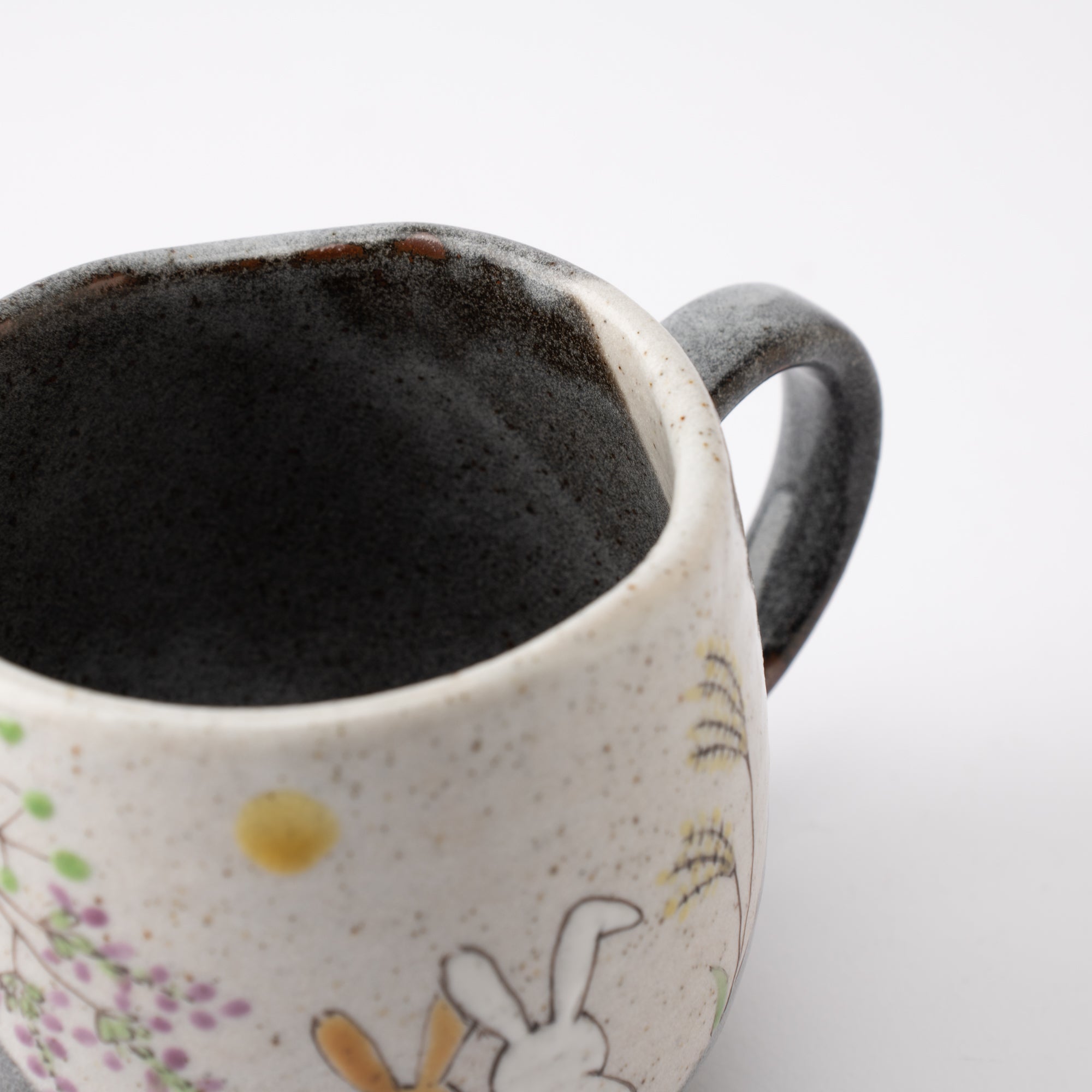 Atelier Yu Rabbits In Sunny Spot Kutani Mug - MUSUBI KILN - Quality Japanese Tableware and Gift