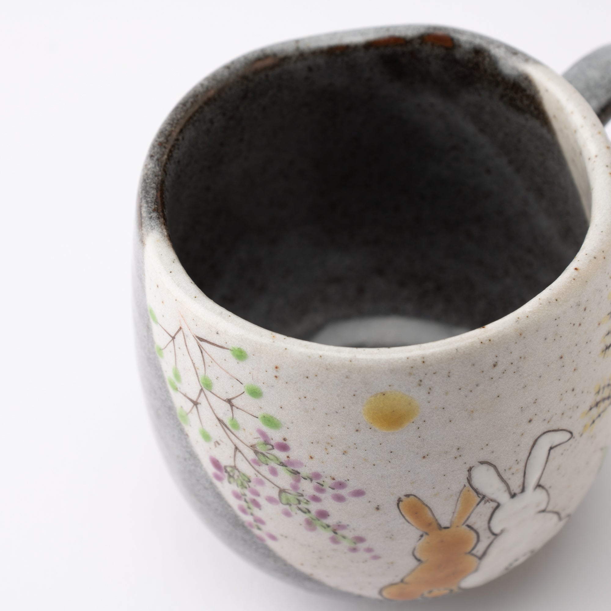 Atelier Yu Rabbits In Sunny Spot Kutani Mug - MUSUBI KILN - Quality Japanese Tableware and Gift