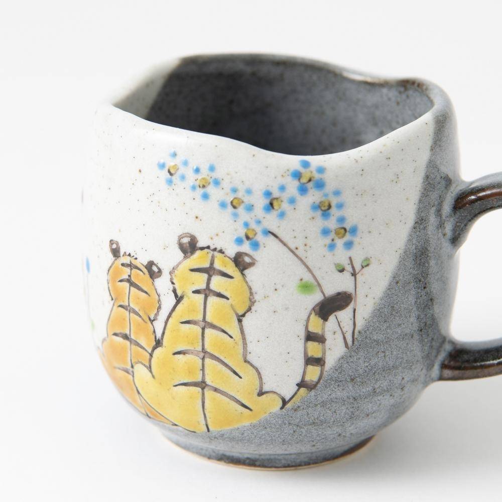 Atelier Yu Tigers in Sunny Spot Kutani Mug - MUSUBI KILN - Quality Japanese Tableware and Gift