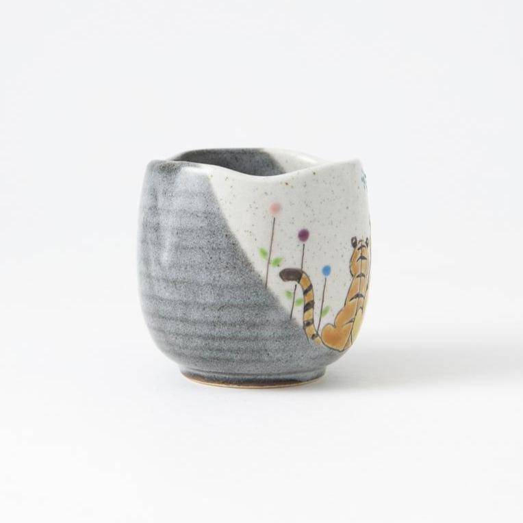 Atelier Yu Tigers in Sunny Spot Kutani Mug - MUSUBI KILN - Quality Japanese Tableware and Gift