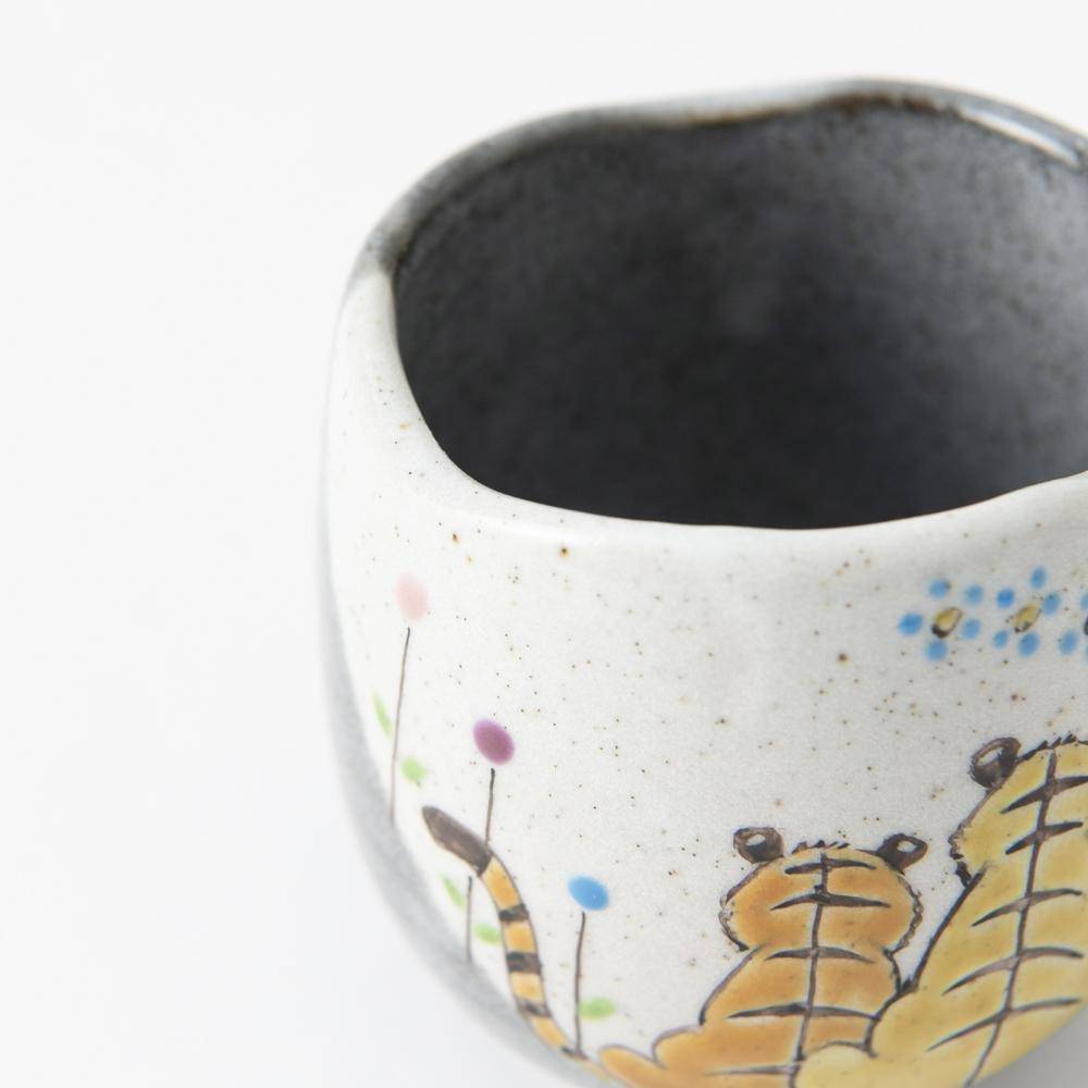 Atelier Yu Tigers in Sunny Spot Kutani Mug - MUSUBI KILN - Quality Japanese Tableware and Gift