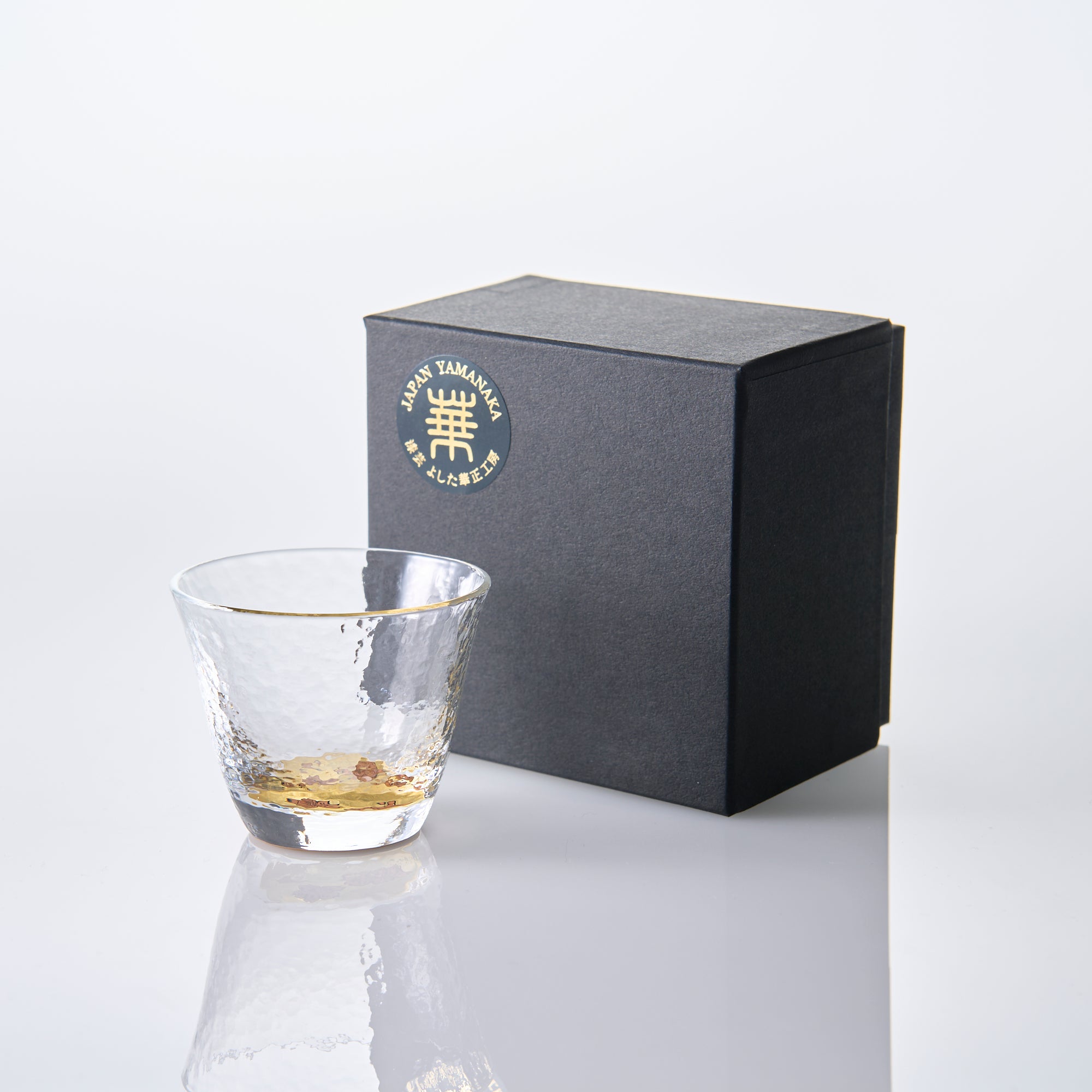 Sakura Maki-e Glass Guinomi Sake Cup