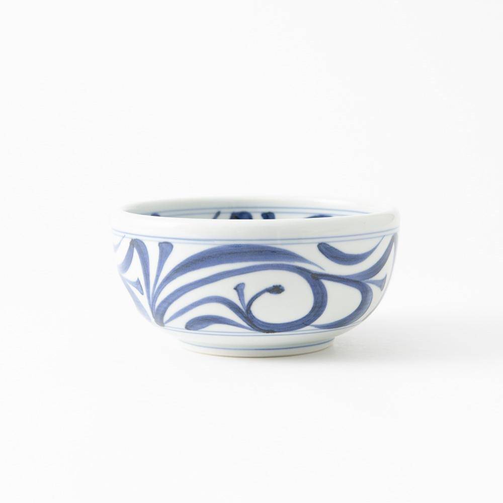 Baizan Kiln Arabesque Tobe Donburi Bowl L - MUSUBI KILN - Quality Japanese Tableware and Gift