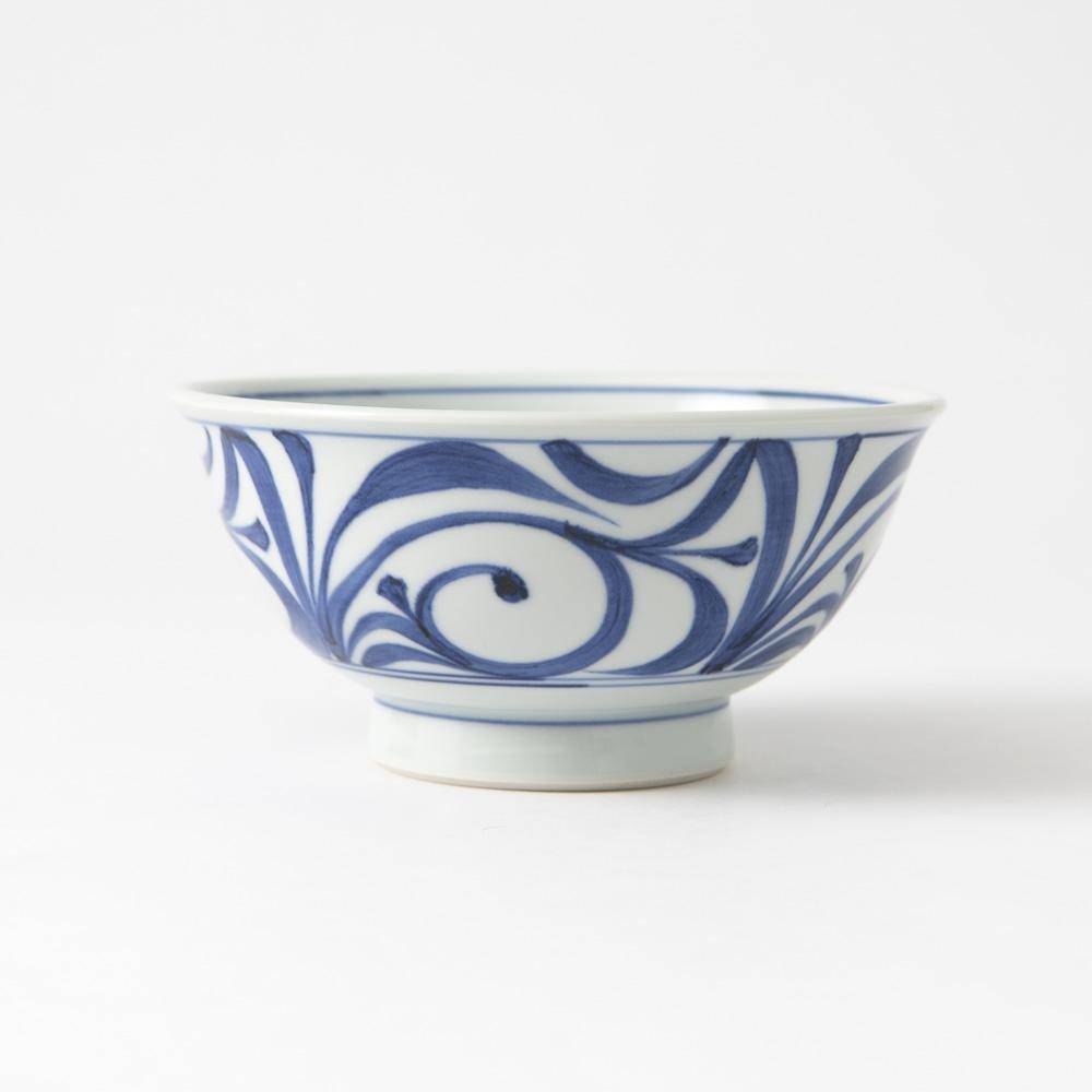 Baizan Kiln Arabesque Tobe Donburi Bowl M - MUSUBI KILN - Quality Japanese Tableware and Gift