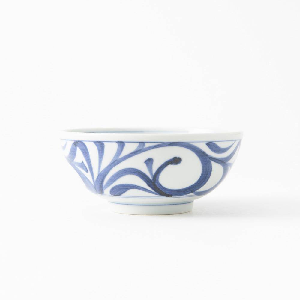 Baizan Kiln Arabesque Tobe Donburi Bowl S - MUSUBI KILN - Quality Japanese Tableware and Gift