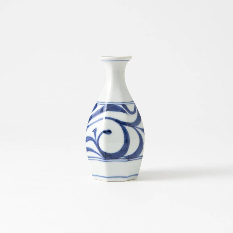 Baizan Kiln Arabesque Tobe Gourd Sake Carafe 6.3in - MUSUBI KILN - Quality Japanese Tableware and Gift