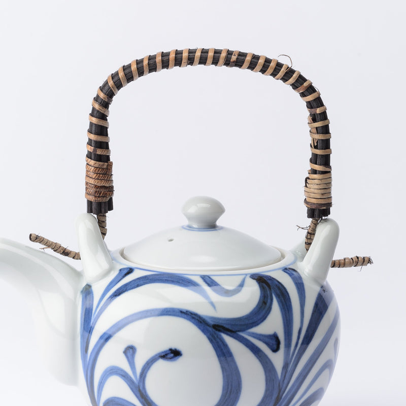 Baizan Kiln Arabesque Tobe Japanese Teapot 30.4oz (900ml) - MUSUBI KILN - Quality Japanese Tableware and Gift