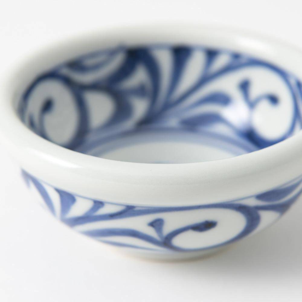 Baizan Kiln Arabesque Tobe Kobachi Bowl 3.9in - MUSUBI KILN - Quality Japanese Tableware and Gift