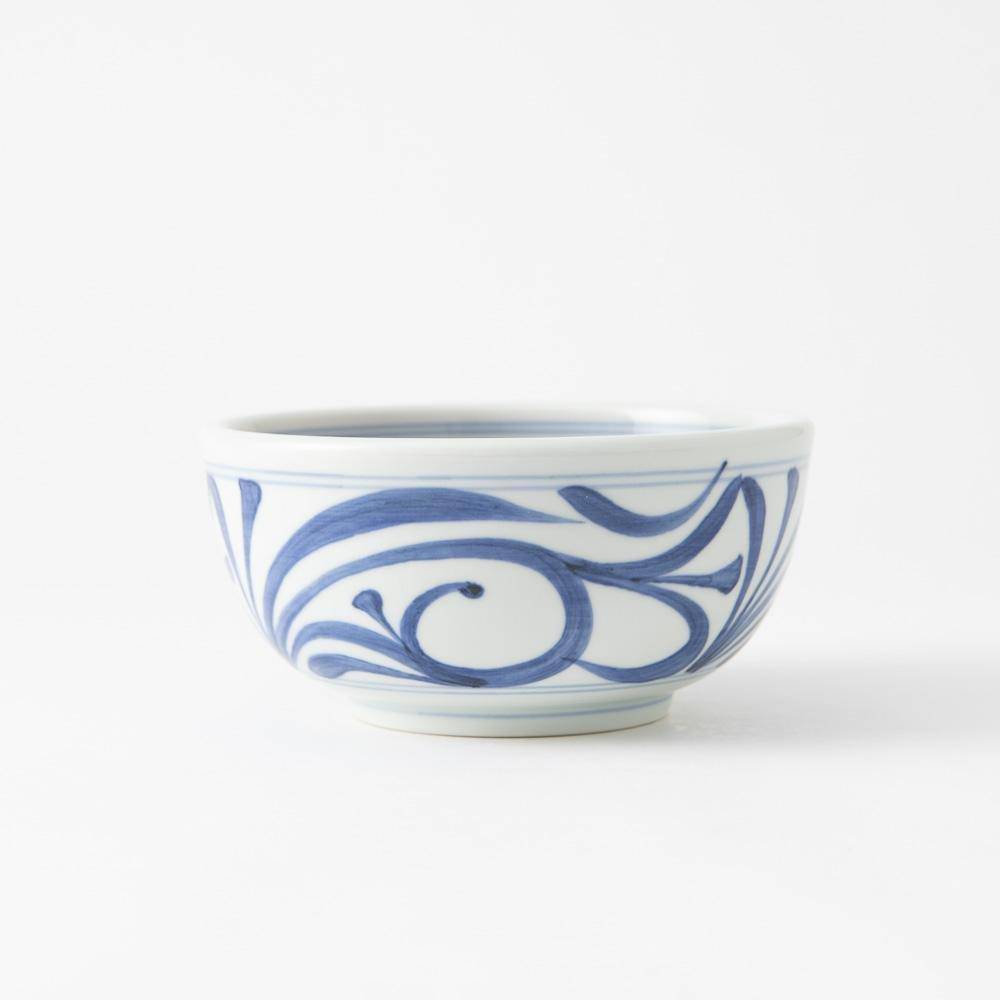 Baizan Kiln Arabesque Tobe Mortar Bowl 6.69in - MUSUBI KILN - Quality Japanese Tableware and Gift