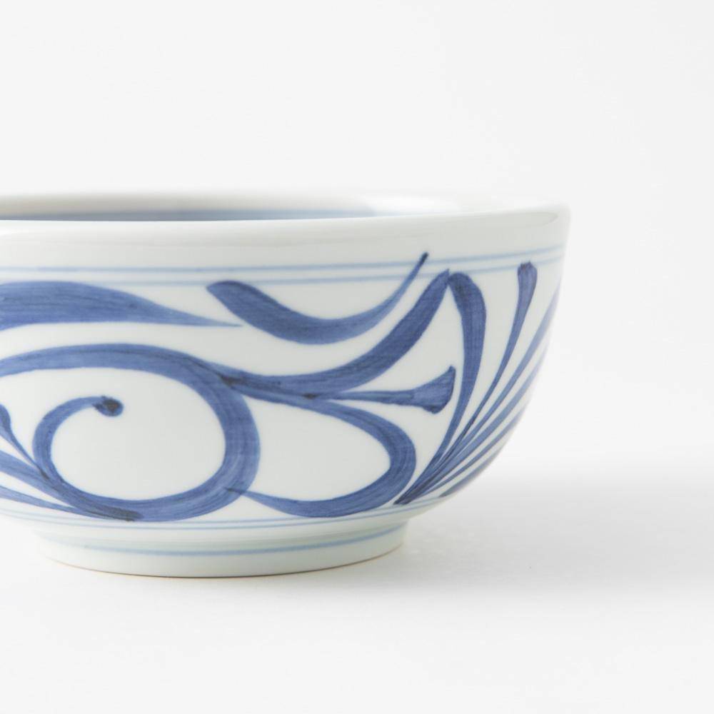 Baizan Kiln Arabesque Tobe Mortar Bowl 6.69in - MUSUBI KILN - Quality Japanese Tableware and Gift