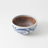 Baizan Kiln Arabesque Tobe Mortar Bowl 7.8in - MUSUBI KILN - Quality Japanese Tableware and Gift