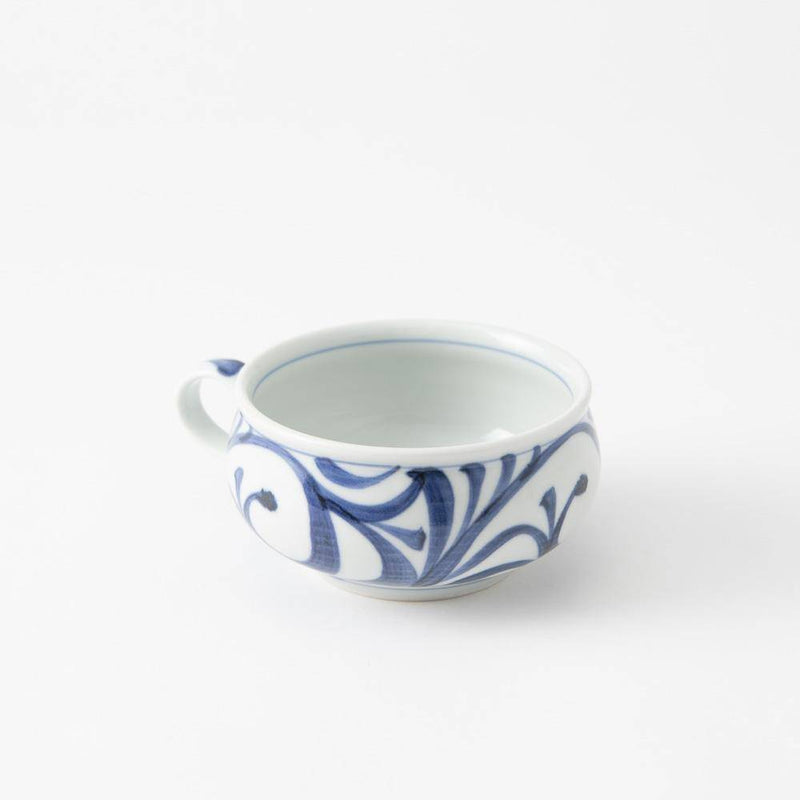 Baizan Kiln Arabesque Tobe Soup Cup - MUSUBI KILN - Quality Japanese Tableware and Gift