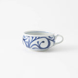 Baizan Kiln Arabesque Tobe Soup Cup - MUSUBI KILN - Quality Japanese Tableware and Gift