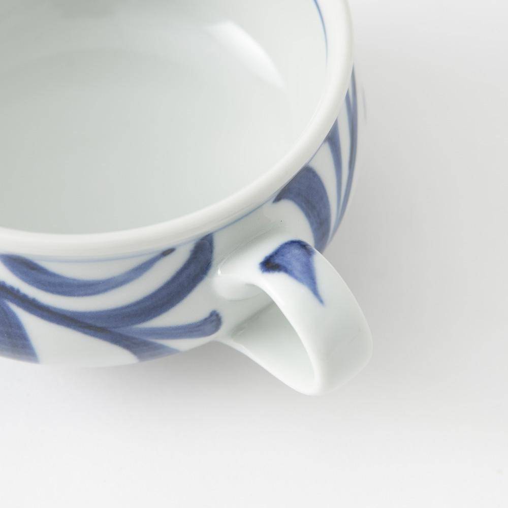 Baizan Kiln Arabesque Tobe Soup Cup - MUSUBI KILN - Quality Japanese Tableware and Gift