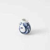 Baizan Kiln Blue Arabesque Tobe Creamer - MUSUBI KILN - Quality Japanese Tableware and Gift